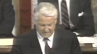 Boris Yeltsin Histroic Address to US Congress [upl. by Barvick852]