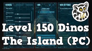 Ark Survival Evolved  150 Dinos on The Island PC [upl. by Elvyn]