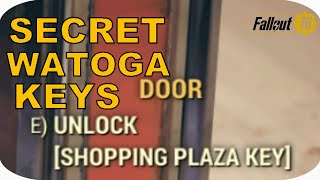 SECRET WATOGA UNDERGROUND KEYS  Fallout 76 Wastelanders DLC [upl. by Anez]