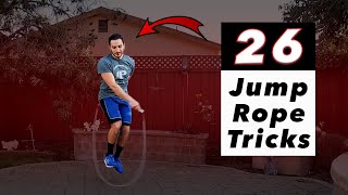 26 Jump Rope Tricks  Beginner to Advanced [upl. by Notyal]