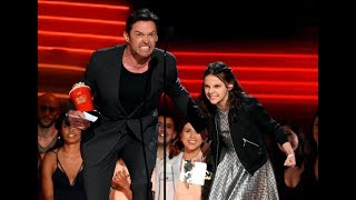 Dafne Keen And Hugh Jackman Best Duo MTV Award 2017 [upl. by Anilag]