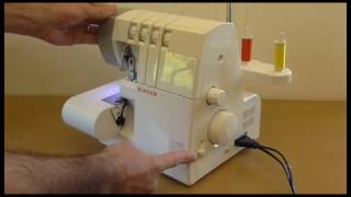 Singer 14SH754 Overlocker Different seams  Setup and Tension settings [upl. by Itoc]