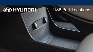 USB Port Locations and Functions Explained  Hyundai [upl. by Gilmer]