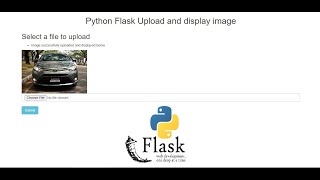 Python Flask Upload and display image [upl. by Anina]