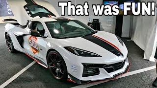 C8 Z06 Indy Pace car and C8 Z51 track lap at Monticello Motor Club [upl. by Yunick]