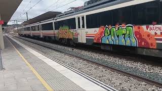 Renfe Railfanning at Tudela de Navarra Station in Tudela Navarra Spain 🇪🇸 [upl. by Drusie]