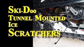 Ski Doo tunnel mounted Ice Scratchers Installation [upl. by Bromleigh]