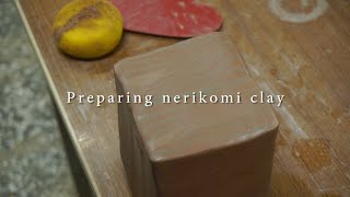 Preparing nerikomi clay [upl. by Garvey]