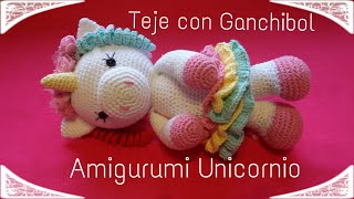 Unicornio  Teje con GanchiBol  Tutorial paso a paso [upl. by Jopa]