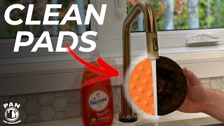 HOW TO CLEAN POLISHING PADS QUICK amp EASY [upl. by Arand679]