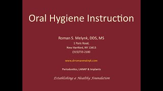 Oral Hygiene Instructions for the Periodontal Patient [upl. by Adnuhsed]