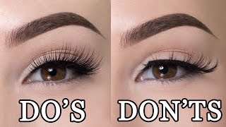 FALSE LASHES DOS amp DONTS [upl. by Kaleb]