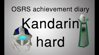 OSRS Kandarin hard diary tasks guide [upl. by Corrie]