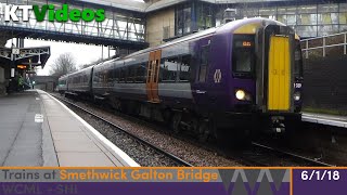 Trains at Smethwick Galton Bridge WCML  SHL  6118 [upl. by Akehsay]