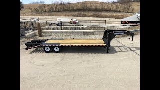 Sure Trac 102x205 HD Gooseneck Beavertail Deckover Trailer 15000 GVW ST102205LPDO2AGN150 [upl. by Reinke]