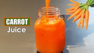 Carrot Juice Recipe Without a Juicer [upl. by Auqenahc9]