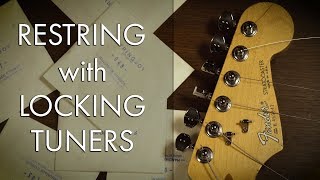 How To Properly ReString Your Locking Tuners  Tone Lab [upl. by Kurtzig]