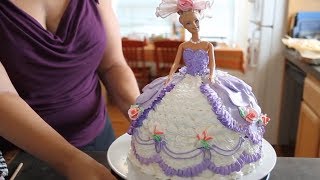 How To Make A Barbie Cake  Cake Decorating [upl. by Xonel]