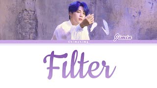 BTS JIMIN  FILTER Lyrics Color CodedHanRomEng [upl. by Audry]