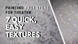 Basic Faux Stone Textures  Scenic Art [upl. by Isewk]