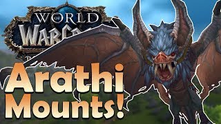 The 5 NEW Arathi Highlands Mounts amp Where to Find Them  Battle for Azeroth [upl. by Giulia]