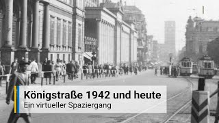 Die Königstraße in Stuttgart 1942 und heute Ein virtueller Spaziergang [upl. by Photima]