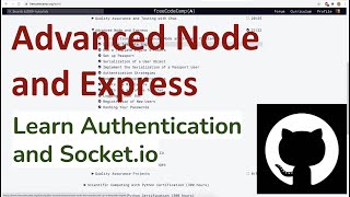 Advanced Node and Express  FreeCodeCamp [upl. by Arlyn879]