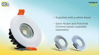 Integral LED Integrated Fire Rated IP65 Dimmable Colour Switching CCT Downlight [upl. by Asirb]