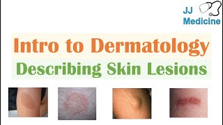 Introduction to Dermatology  The Basics  Describing Skin Lesions Primary amp Secondary Morphology [upl. by Dempster]