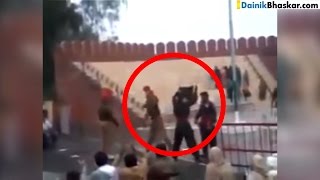 Shocking India Pakistan Soldiers Fight During Ceremony At Border [upl. by Atteuqahc]