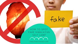 How To Spot Fake Himalayan Salt Lamp [upl. by Azilem]