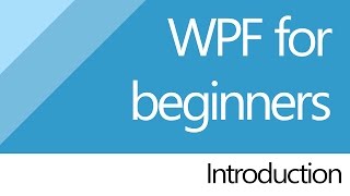 C for beginners WPF 1 Introduction [upl. by Arahsak]