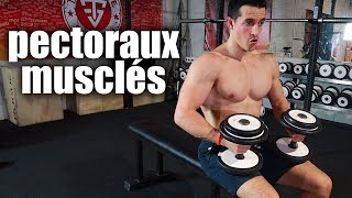 PECTORAUX MUSCLÉ À LA MAISON EN 5 MINUTES [upl. by Bigford]