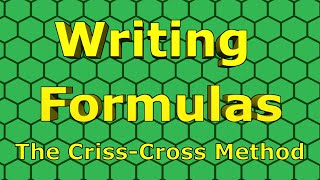 Ionic Compounds CrissCross Method [upl. by Ginny943]