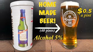 Homemade beer The easiest way [upl. by Ynatterb]