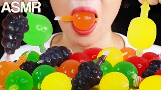 ASMR Tiktok Fruit Jelly Challenge DelyGely Eating Sounds Mukbang [upl. by Leunas]