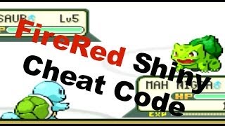 FireRed  Shiny Pokemon Cheat Code [upl. by Richey]