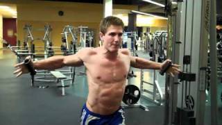 How To High Cable Chest Fly [upl. by Boyse]