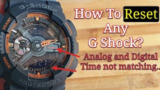 How To Reset Casio G Shock Watch [upl. by Aenit665]