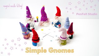 Simple Felted Gnomes  Easy Crafting Bliss [upl. by Carpenter]