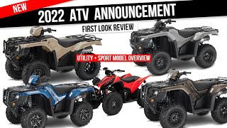 New 2022 Honda ATV Models Released Lineup Changes Explained with Rancher 420 Foreman amp Rubicon 520 [upl. by Lacsap]