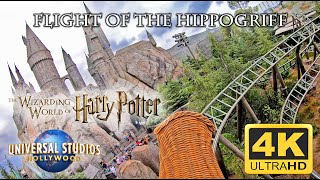 Flight of the Hippogriff 4K POV  Universal Studios Hollywood [upl. by Monarski]