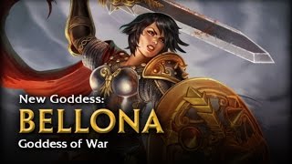 SMITE  God Reveal Bellona Goddess of War [upl. by Nnylorac]