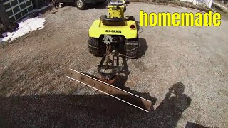 Homemade Garden Tractor Grader Blade [upl. by Drof]