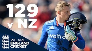 Jos Buttler Hits 129 Off 77 Balls v New Zealand 2015  Full Highlights [upl. by Yeclek]