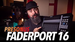 PRESONUS FADERPORT 16 DAW CONTROLLER REVIEW [upl. by Peria402]