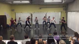 Gee Officer Krupke West Side Story  Heather Kosik amp David LindoReid Choreography [upl. by Aziaf287]