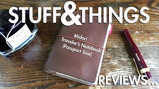 Review Midori Travelers Notebook Passport Size [upl. by Ecirtnom]