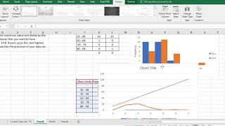 Create a frequency polygon in Excel [upl. by Bocaj]