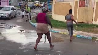 2 big woman fighting over man in jamaica must watch video [upl. by Dahaf34]